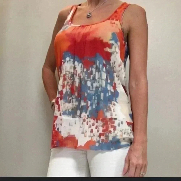 ANTHROPOLOGIE Weston Wear Visual Language Artsy Tank New With Tag - Picture 4 of 5